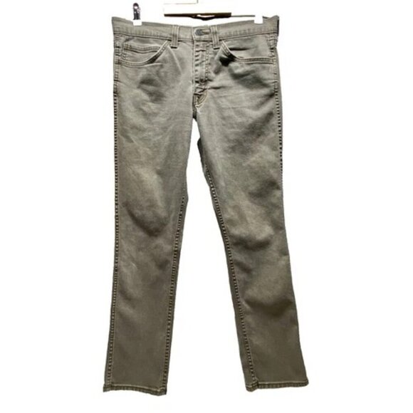 Levi's 511 Slim Fit Men's Jeans 34x32 LEVI Strauss Grey Stretch 5 Pocket GUC - Picture 1 of 15